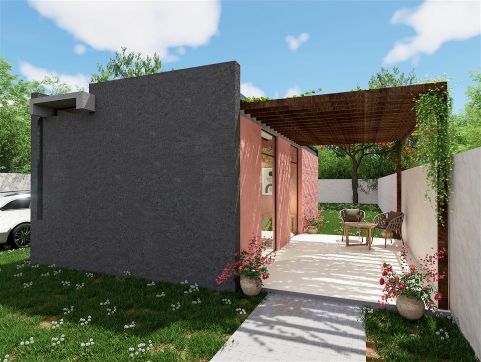 Vivienda V02 - Contemporáneo Dinámico. Código 045. 45 m² Paraguay
